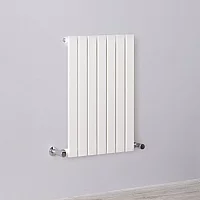 Milano Capri White Flat Panel Horizontal Designer Radiator 635mm x 413mm Single Panel