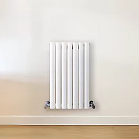 Milano Aruba Horizontal Designer Radiator Double Panel 635mm x 413mm White