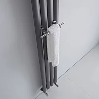 Milano Chrome Towel Rail for Aruba Vertical Designer Radiators Choice of Width