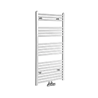Milano Neva White Central Connection Heated Towel Rail 1188mm x 500mm