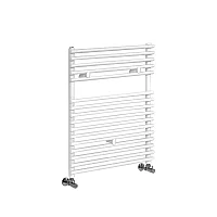 Milano Arno White Bar on Bar Heated Towel Rail 730mm x 450mm