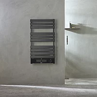 ECOSO Linus Anthracite Smart WiFi Electric Heated Towel Rail with Fan 1010mm x 555mm