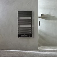 ECOSO Linus Black Smart WiFi Electric Heated Towel Rail with Fan 1010mm x 555mm