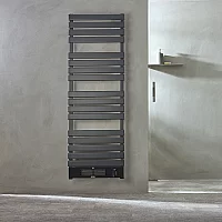 ECOSO Linus Anthracite Smart WiFi Electric Heated Towel Rail with Fan 1634mm x 555mm