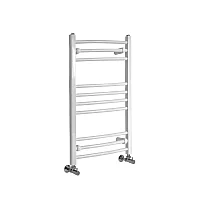 Milano Ive White Curved Heated Towel Rail 800mm x 500mm
