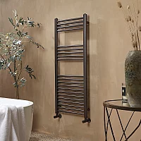Milano Orelia Gun Metal Grey Heated Towel Rail 1200mm x 500mm