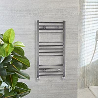 Milano Ive Pewter Straight Heated Towel Rail 1000mm x 500mm