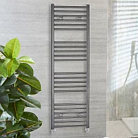 Milano Ive Pewter Straight Heated Towel Rail 1600mm x 500mm