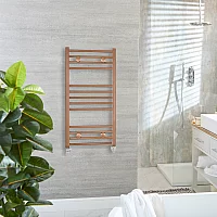 Milano Ive Metallic Straight Heated Towel Rail Choice of Size and Finish
