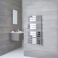 Milano Azore Chrome Designer Heated Towel Rail 1080mm x 550mm