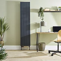 Milano Alora Anthracite Vertical Flat Panel Type 20 Convector Radiator 1800mm x 400mm