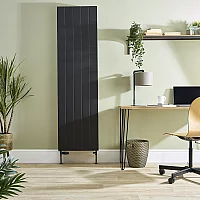 Milano Alora Black Vertical Flat Panel Type 20 Convector Radiator 1800mm x 500mm