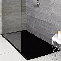 Milano Rasa Anthracite Slate Effect Rectangular Shower Tray 1200mm x 800mm