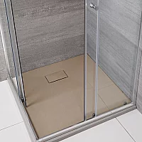 Milano Rasa Sand Slate Effect Shower Tray 900mm x 900mm without Riser Kit