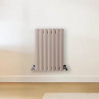 Milano Aruba Horizontal Designer Radiator Double Panel 600mm x 413mm Rose Petal Pink