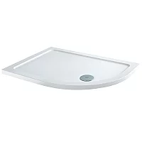Milano Lithic Right Handed Low Profile Offset Quadrant Shower Tray 1200mm x 900mm