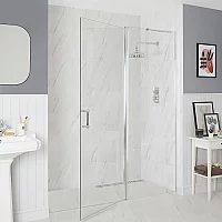 Milano Langley Traditional Hinged Single Door Shower Enclosure 1700mm