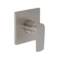 Milano Hunston Modern Manual Shower Valve One Outlet Brushed Nickel