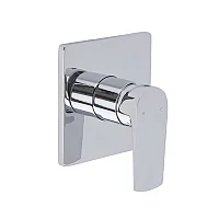Milano Hunston Modern Manual Shower Valve One Outlet Chrome