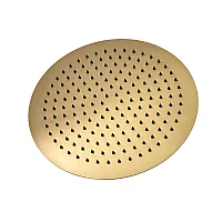 Milano Otto Modern Round 300mm Shower Head Brushed Brass