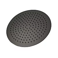 Milano Otto Modern Round 300mm Shower Head Black