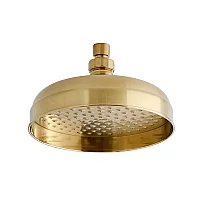 Milano Elizabeth 205mm Traditional Apron Shower Head Brushed Brass