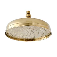 Milano Elizabeth 300mm Traditional Apron Shower Head Brushed Brass