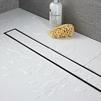 Milano Barq Wet Room Shower Enclosure with 400mm Linear Tile Insert Drain 1200mm