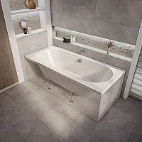 Milano Ballam 1700mm x 750mm Modern Double Ended Bath without Panels