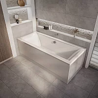 Milano Elswick 1700mm x 700mm Modern Double Ended Bath with Side Panel