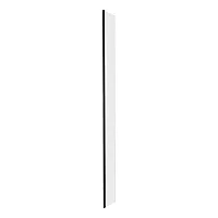 Milano Nero Black 300mm Hinged Wet Room Return Screen
