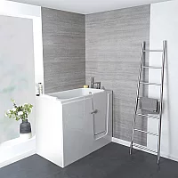 Milano Merso 1210mm x 660mm Right Hand Easy Access WalkIn Deep Soak Bath