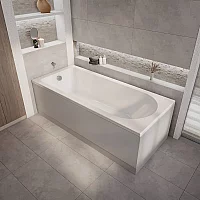 Milano Ballam 1500mm x 700mm Modern Single Ended Bath with Side and End Panel
