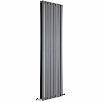 Milano Alpha Flat Panel Vertical Designer Radiator Double Panel 1780mm x 560mm Anthracite