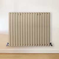 Milano Aruba Horizontal Designer Radiator Double Panel 800mm x 1000mm Elk Brown