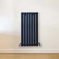 Milano Aruba Horizontal Designer Radiator Double Panel 800mm x 413mm Regal Blue