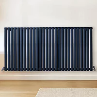 Milano Aruba Horizontal Designer Radiator Double Panel 800mm x 1652mm Regal Blue