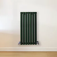 Milano Aruba Horizontal Designer Radiator Double Panel 800mm x 413mm Evergreen