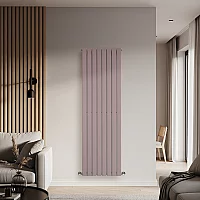 Milano Alpha Flat Panel Vertical Designer Radiator Single Panel 1780mm x 560mm Dahlia Purple