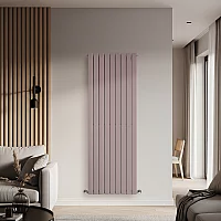 Milano Alpha Flat Panel Vertical Designer Radiator Single Panel 1780mm x 630mm Dahlia Purple