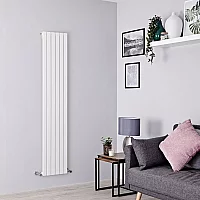 Milano Capri White Flat Panel Vertical Designer Radiator 1780mm x 354mm Single Panel
