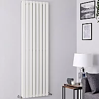 Milano Alpha Flat Panel Vertical Designer Radiator Double Panel 1780mm x 560mm White
