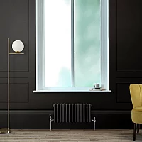 Milano Windsor Horizontal Traditional Column Radiator 3 Column 300mm x 605mm Midnight Black