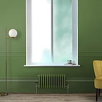Milano Windsor Horizontal Traditional Column Radiator 3 Column 300mm x 605mm Fern Green