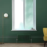 Milano Windsor Horizontal Traditional Column Radiator 3 Column 300mm x 605mm Pine Green