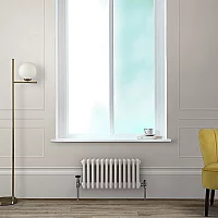 Milano Windsor Horizontal Traditional Column Radiator 3 Column 300mm x 605mm Pearl White