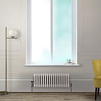 Milano Windsor Horizontal Traditional Column Radiator 3 Column 300mm x 785mm Pearl White