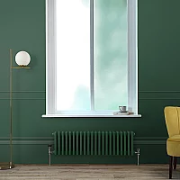 Milano Windsor Horizontal Traditional Column Radiator 3 Column 300mm x 1010mm Pine Green