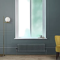 Milano Windsor Horizontal Traditional Column Radiator 3 Column 300mm x 1010mm Slate Blue