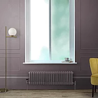 Milano Windsor Horizontal Traditional Column Radiator 3 Column 300mm x 1010mm Dahlia Purple